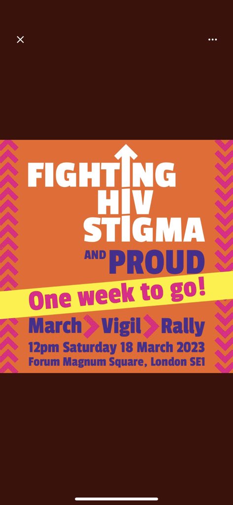 Hope you can join us at the #HIVStigma March next week! See you there! 💪🏻💪🏾💪🏿 The more the merrier