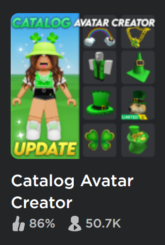 Muneeb on X: Catalog Avatar Creator #Roblox update is now out