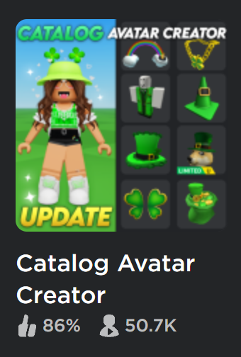 Muneeb on X: 🔥New selection screen for Catalog Avatar Creator! #Roblox   / X