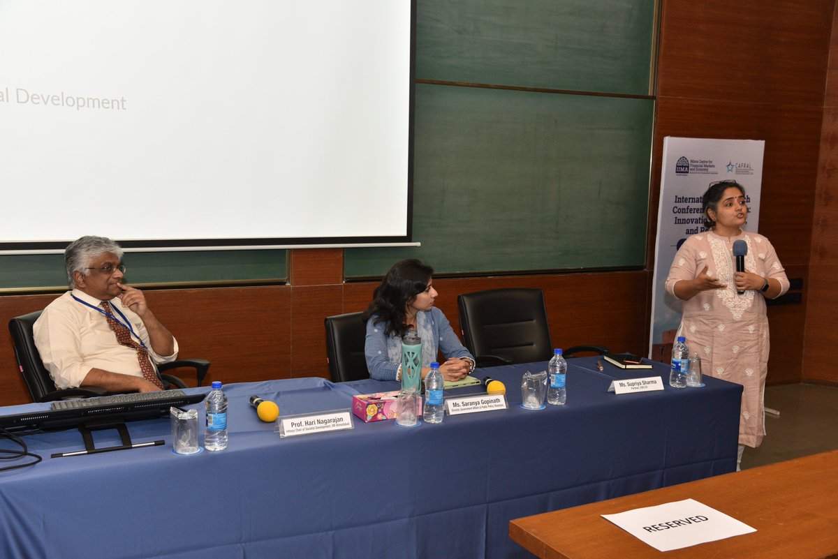 IIMAhmedabad's tweet image. Here are glimpses of the second day of the International Conference on FinTech jointly hosted by @MisraCentreIIMA and CAFRAL.
#fintech #financialmarket #researchconference #IIMAhmedabad #CAFRAL