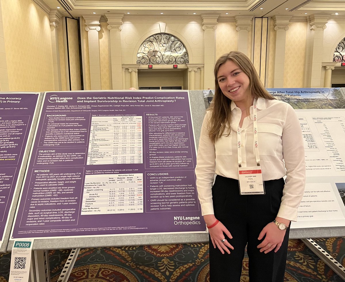 Hope you got a chance to check out our work in the poster hall!! #AAOS2023 #AAOS