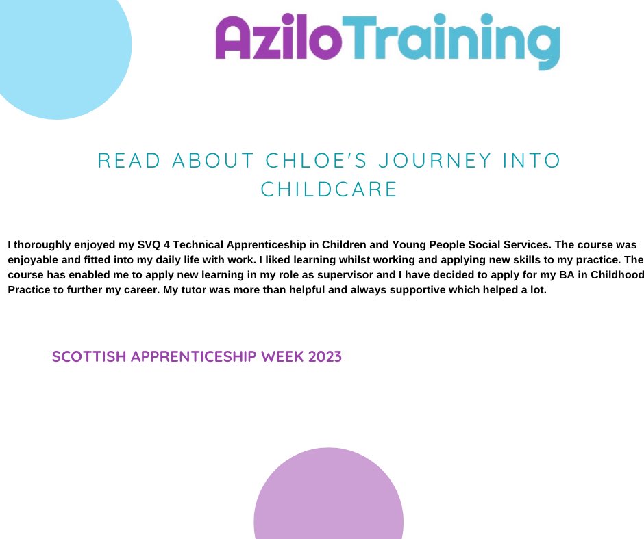 azilotraininguk's tweet photo. Chloe talking about her recent experience while working towards her SCQF Level 9 with us here at Azilo. Congratulations Chloe and good luck for when you start your BA at University #scotappweek23 https://t.co/ymX6D7YngR