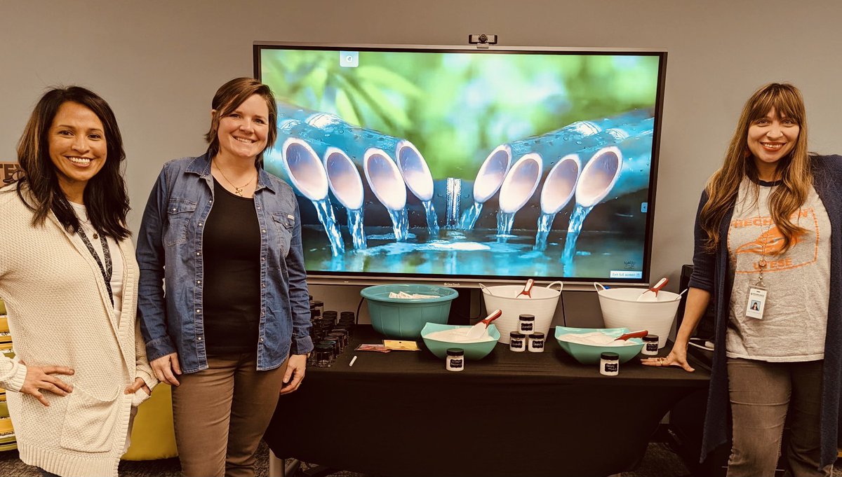 We sent our hardworking team <a href="/RobertsonElem/">Vic Robertson Elementary</a> off into Spring Break with a RRelax, RRestore, &amp; RRejuvinate Spa Bar complete with fill your own epsom salts jars and soothing 🍋or🍉 gel eye pads. Have a fantastic Spring Break <a href="/RoundRockISD/">Round Rock ISD</a>! #selfcare <a href="/principalborel/">Kyle Borel (she/her)</a> #wereallin