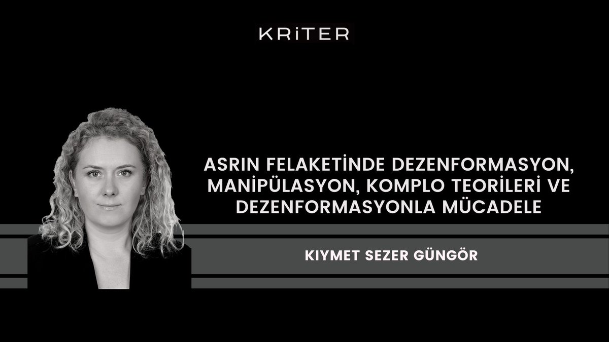 KriterDergi's tweet photo. ⚫️İletişim çağının getirdiği sınırsız imkanlar, bu tehdidin seviyesinin ne büyüklükte olabileceğini Kahramanmaraş merkezli depremlerin ardından yaşanan bilgi kirliliğiyle bir daha göstermiştir.

@KIYMETSG 🖊️

https://t.co/x0rHFyjfTH https://t.co/0tCYckV4T9