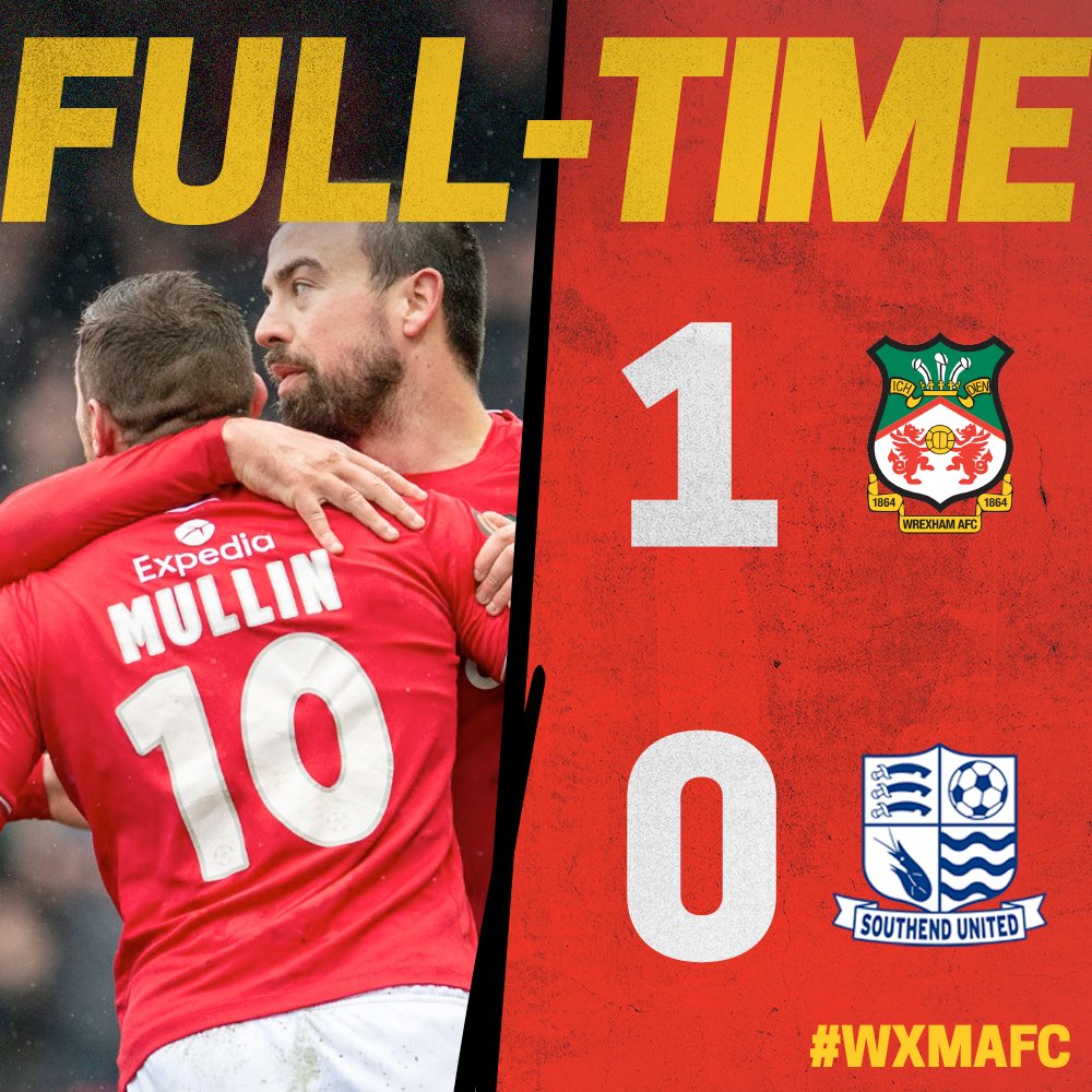 FULL TIME | Wrexham 1-0 Southend United

🔴 A real battle ends in Wrexham claiming all three points!

🔴⚪ #WxmAFC