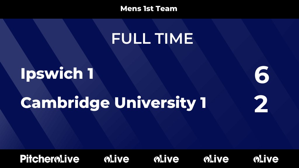 IpswichHC's tweet photo. FULL TIME: Ipswich 1 6 - 2 Cambridge University 1
#IPSCAM #Pitchero
https://t.co/EAMev76NPj https://t.co/AyA60lO6IL
