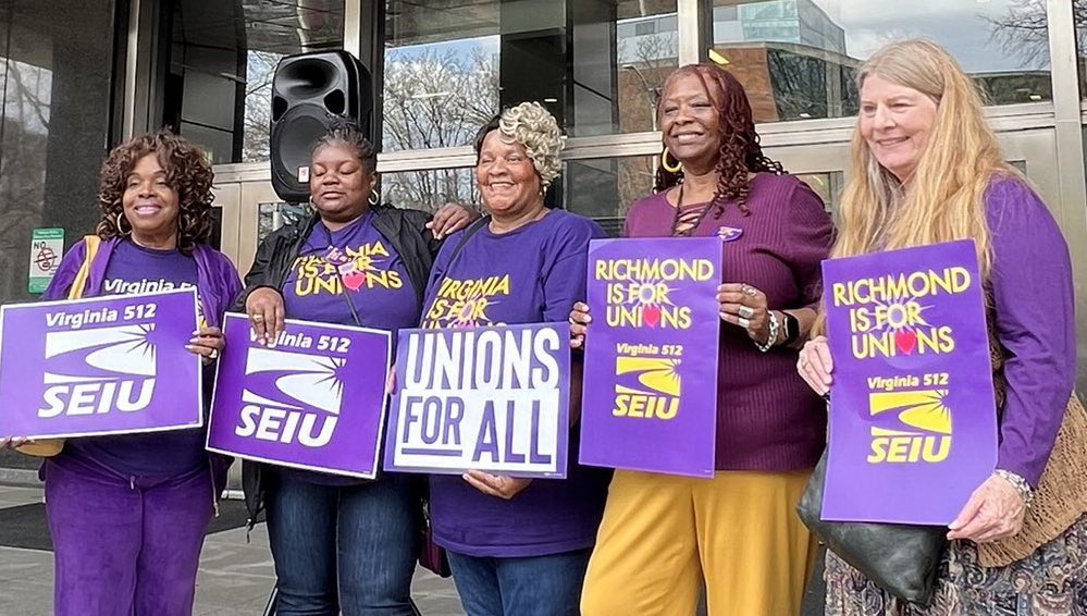 When we say #VirginiaIsForUnions it’s because working people across the Commonwealth are rising up and demanding a better future for ourselves, our families, and our communities. Join or start your local union today! #UnionsForAll