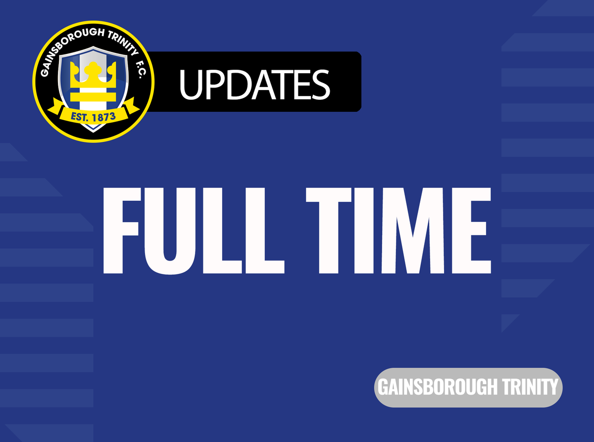 GainsTrinityFC's tweet photo. FULL-TIME: Gainsborough Trinity 2-0 Warrington Rylands @PitchingIn_ https://t.co/aBloSoTLCQ https://t.co/yRDFOTEHK1