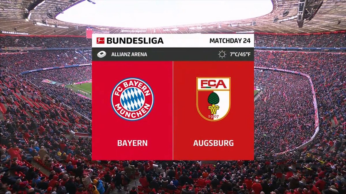 Full match: Bayern Munich vs Augsburg