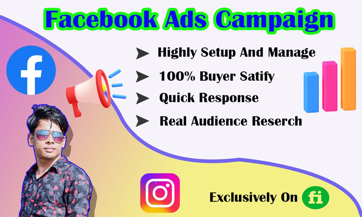 I can do all types of Facebook ads campaigns at an expert level. Through Facebook ads campaigns can reach any company product targeted millions of people and can increase website traffic. Service type: fiverr.com/share/706Pdx
#Facebookadscampaign #Socialmediamanager