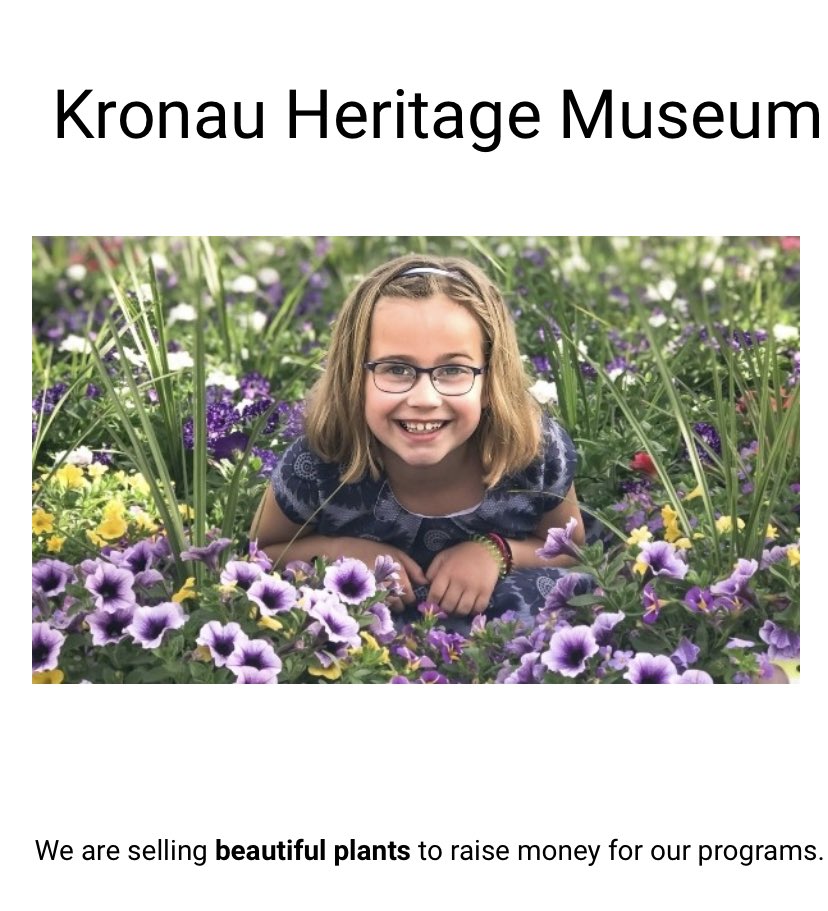 Kronau Museum (@kronaumuseum) on Twitter photo Dreaming of Summer? Consider preordering plants while supporting our museum! Visit …aumuseum.growingsmilesfundraising.com/home to check out the amazing product! Order deadline is May 8. <a href="/saskmuseums/">Museums Assoc of SK</a> Dreaming of Summer? Consider preordering plants while supporting our museum! Visit …aumuseum.growingsmilesfundraising.com/home to check out the amazing product! Order deadline is May 8. <a href="/saskmuseums/">Museums Assoc of SK</a>