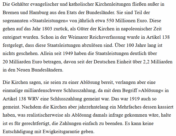 stefanu's tweet image. Richtig so! Staatsleistungen endlich beenden!
Ingrid Matthäus-Maier in
frankfurter-hefte.de/artikel/brauch…
#kirche