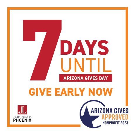 1 week until #AZGivesDay. Did you know the <a href="/juniorleaguephx/">Junior League of Phoenix</a> has a new focus area of empowering women and girls? Let’s keep the conversation going. #iamjlp

tinyurl.com/yckve6r4