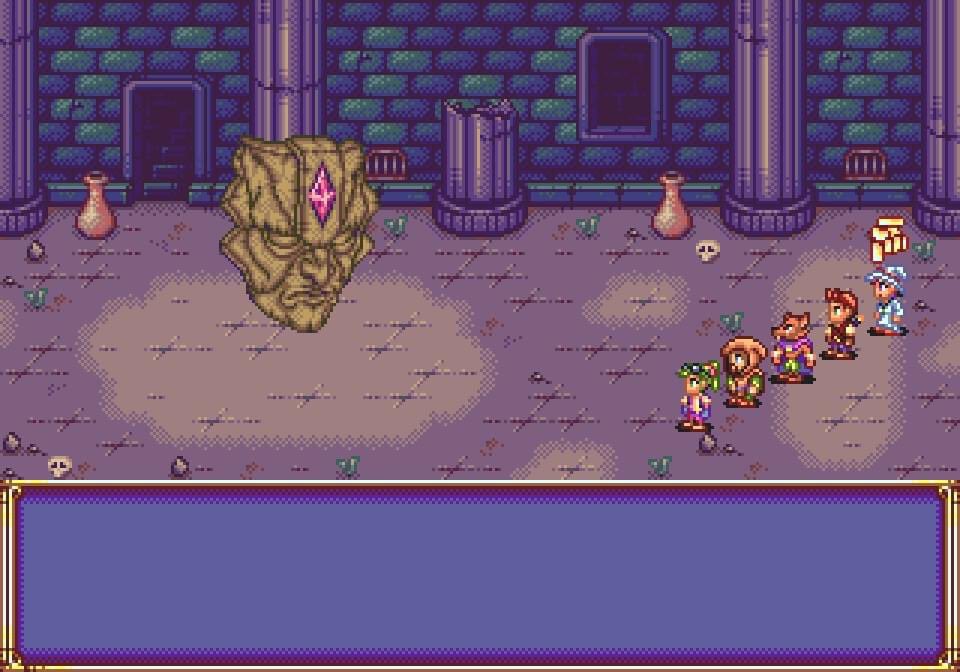 New Affinity Sorrow content for today's #screenshotsaturday! Remember this mask from a concept art we posted a few days ago?

#gamedev #indiegame #sega #rpg #pixelart