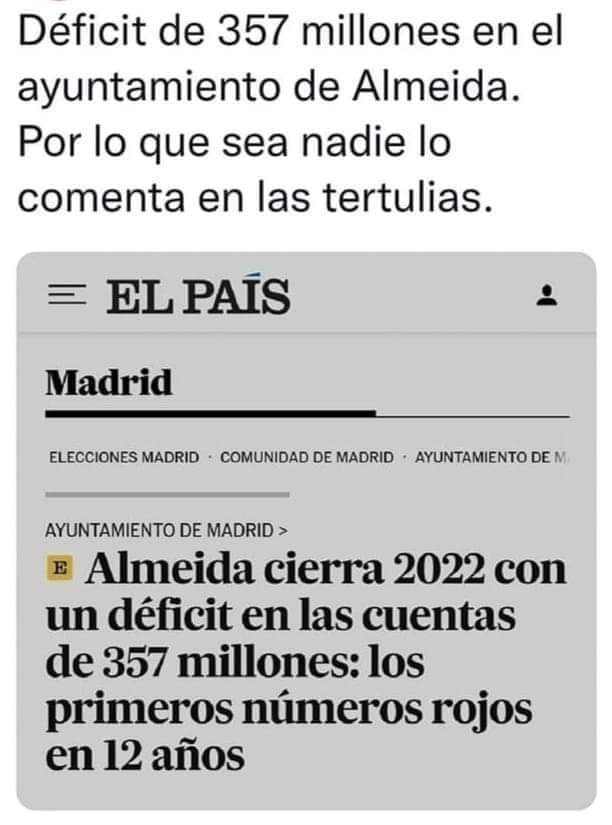 jjmembrillo's tweet photo. Primeros números rojos en 12 años, no. Que cuando estaba de "alcaldesa" la Botella medio hiena, si no roba las casas a los vecinos y las vende a los mangantes buitres donde está su hijo, el agujero hubiese sío descomunal. Y lo es. Familias sin viviendas. https://t.co/1deCM0cPp3