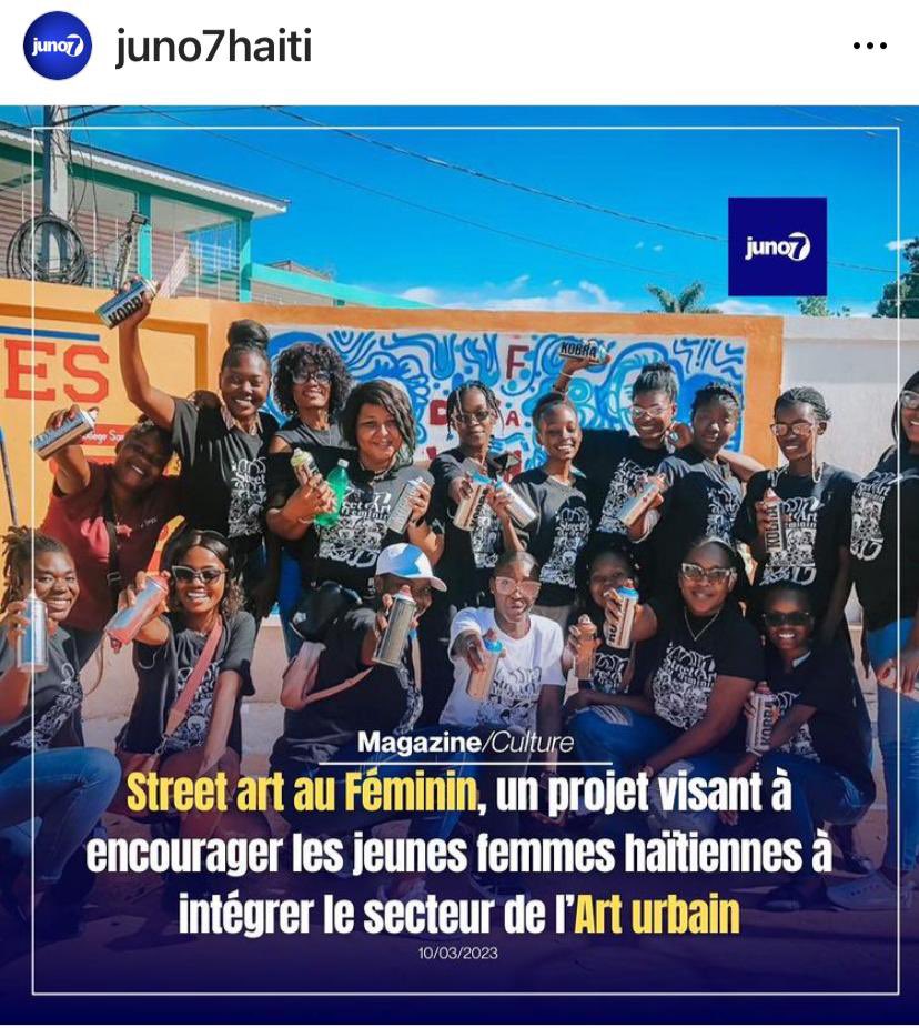 pierresaintwid's tweet photo. Le Collectif Pour la Promotion des Arts Urbains et de l'Art Contemporain
(CPAUAC) a mis en place un projet baptisé
Street art au Féminin dans le cadre de la célébration de la journée internationale des femmes.#cpauac #streetartaufeminin23 #sunrise #matpar @Urbanartconsult https://t.co/MU06AQLsWI