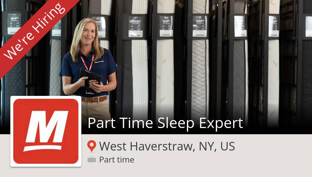 #Part Time Sleep #Expert (#job) wanted in #WestHaverstraw. #MattressFirm workfor.us/mattressfirm/6… #mfrmlife #lovemyjob