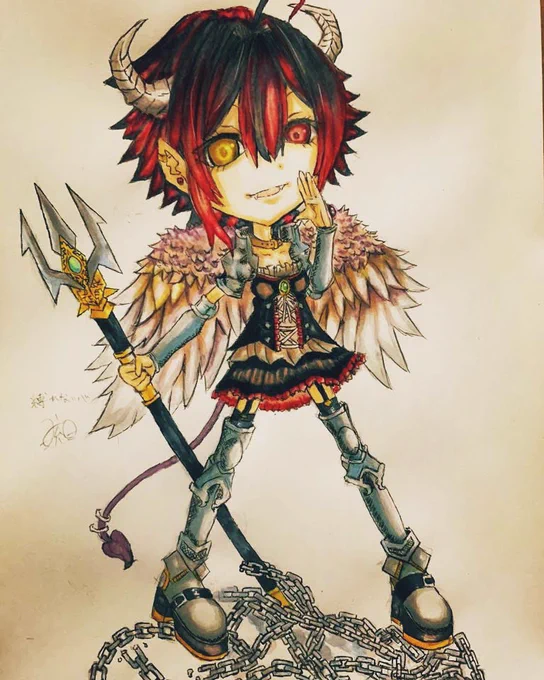 だいぶ昔のですが_φ(・_・天使と悪魔#見た人も無言で己の天使を上げる 
