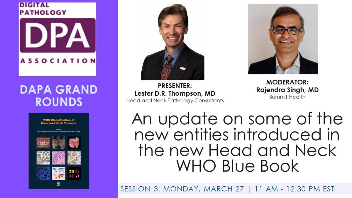 KeiShingOh's tweet photo. Check it out, Path folks!
WHO Head &amp; Neck updates by Dr.@HeadandNeckPath  for free on 3/27/23. https://t.co/vohJ34Xk92