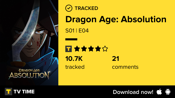 jmvb81's tweet photo. I've just watched episode S01 | E04 of Dragon Age: Absolution! https://t.co/39CfEP4s4m #tvtime https://t.co/x1MXy04WSp