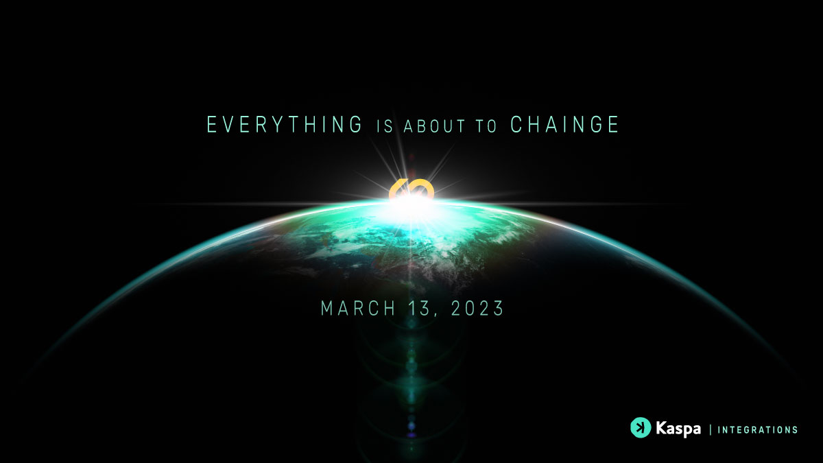 📢Tune in March 13 for an official announcement!

$KAS #Kaspa #Integrations #PoW #CryptoCurrency