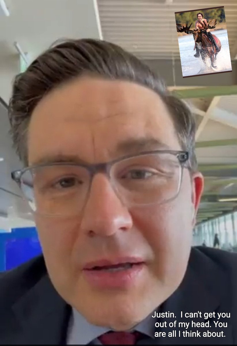 harryt59_harry's tweet photo. Creepy Pee Pee is on another rant because his plane was delayed. He is so obsessed with Justin Trudeau that he's blaming him for the weather. Pierre Poilievre is deranged.
He thinks the P.M. of Canada should take public transit & Trudeau is the first PM to take a private jet. https://t.co/CCR8gxK9Jb