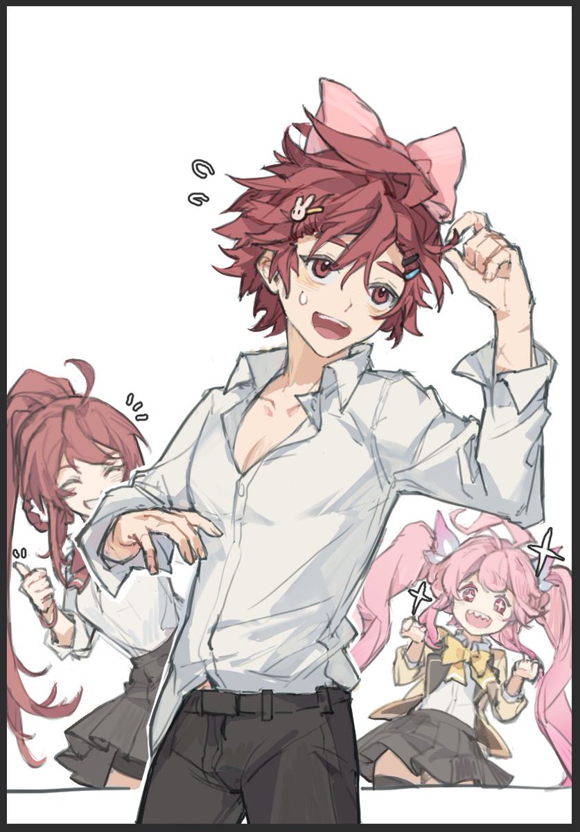 姐姐好像喜欢可爱的东西，装扮一下弟弟也不为过吧！