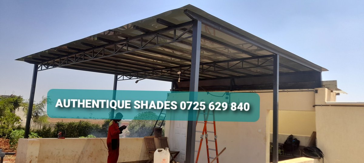 Authentiqshades's tweet image. Get early  #EASTEROFFER of upto 20% on Unique and High quality Parking Car Shades, Privacy Fence Screens, Shade Sails, Pergolas , Roofing and RHS fabrication for industrial, Residential , Institutions and Private Business premises.
Call/WhatsApp us on 0725 629 840