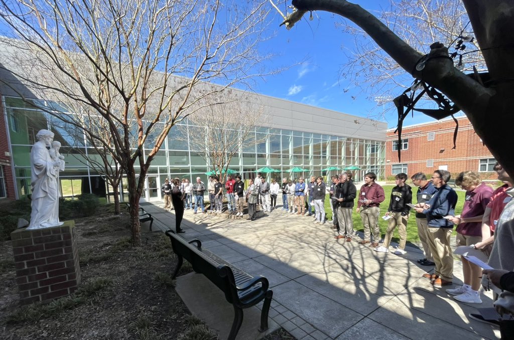 What a gift to be able to gather on campus this AM with <a href="/cghsnc/">Cardinal Gibbons High School</a> Dads and Sons from the Class of 2023 for a Father/Son Mass and breakfast #StJosephPrayForUs