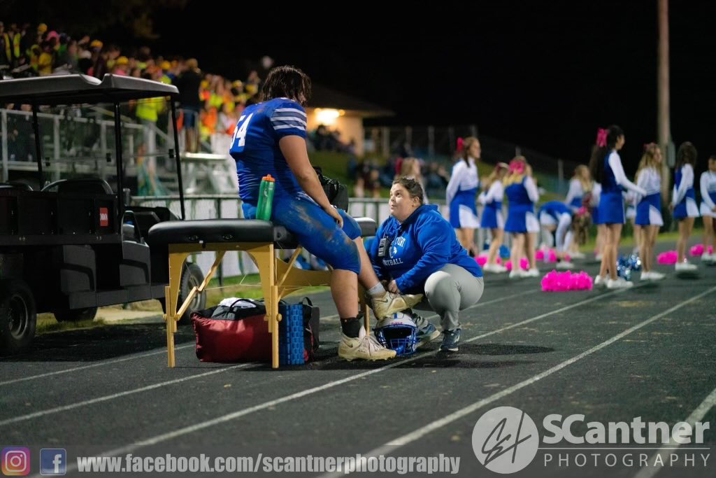 It’s National Athletic Training month and we are so appreciative of our athletic trainer, Becca Godwin! Thank you for all you do to keep us healthy and ready to play! Wildcats 💙 you!! ⁦@becccalynn05⁩ ⁦<a href="/WilliamsportFB/">Williamsport Football</a>⁩