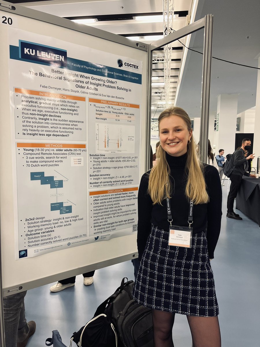Really enjoyed presenting my poster on insight problem solving 💡at #icps23be Thanks for all the great input! You can find the poster on ResearchGate: bit.ly/3mPdrGY