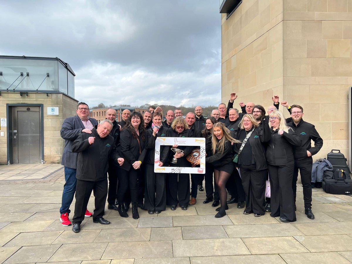 BrassLakes's tweet photo. We are over the moon with our result at the North of England Areas this morning. 1st place in the 4th section and our 2nd cornet player Sophie who won the youngest player in the winning band shield. We are looking forward to making the trip to Cheltenham again in September. https://t.co/T4xxvw1u0K