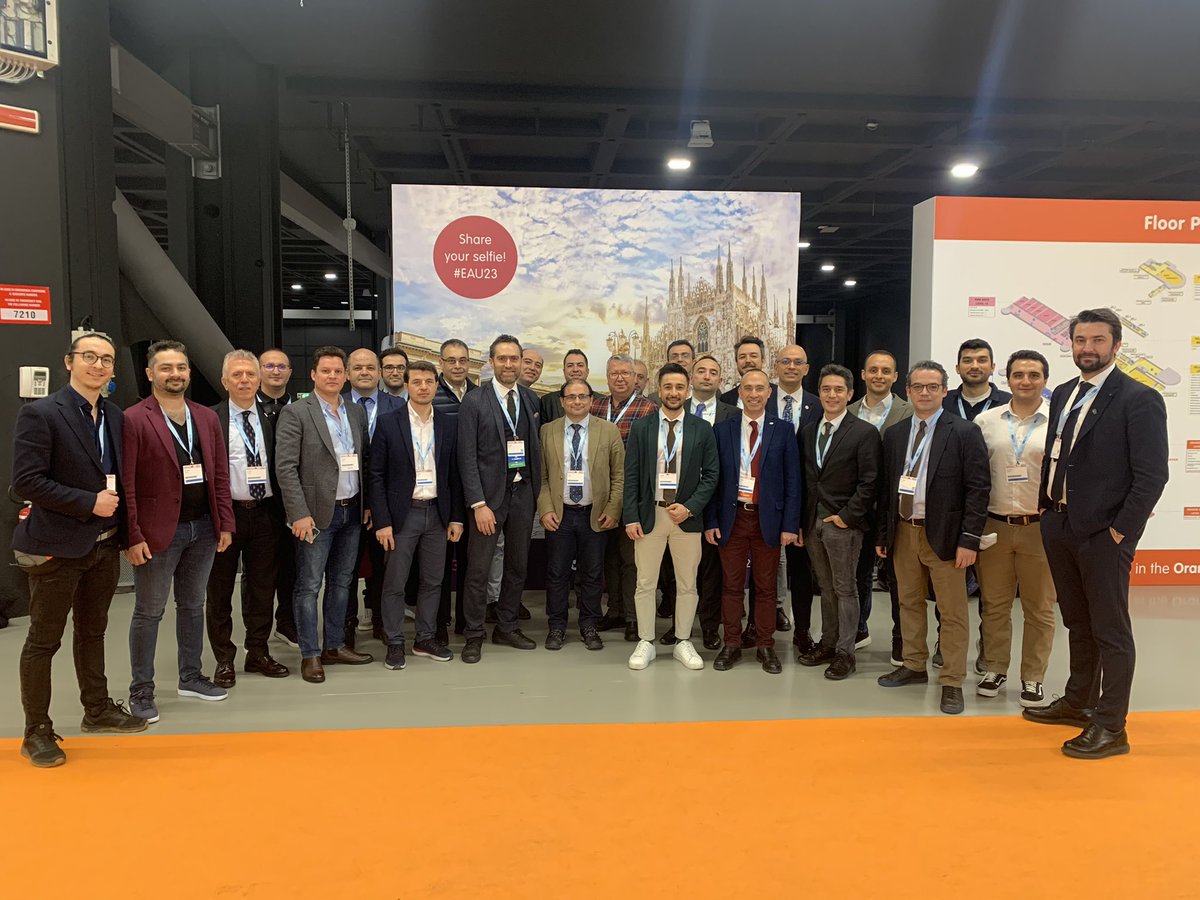 Although our hearts and prays are at the earthquake region in Türkiye 🇹🇷 we are here at #EAU23 as the urologists of our country and showing our support. Thanks to <a href="/Uroweb/">European Association of Urology (EAU)</a> family and @ProfCRChapple <a href="/AStenzl/">Arnulf Stenzl</a> for their solidarity.