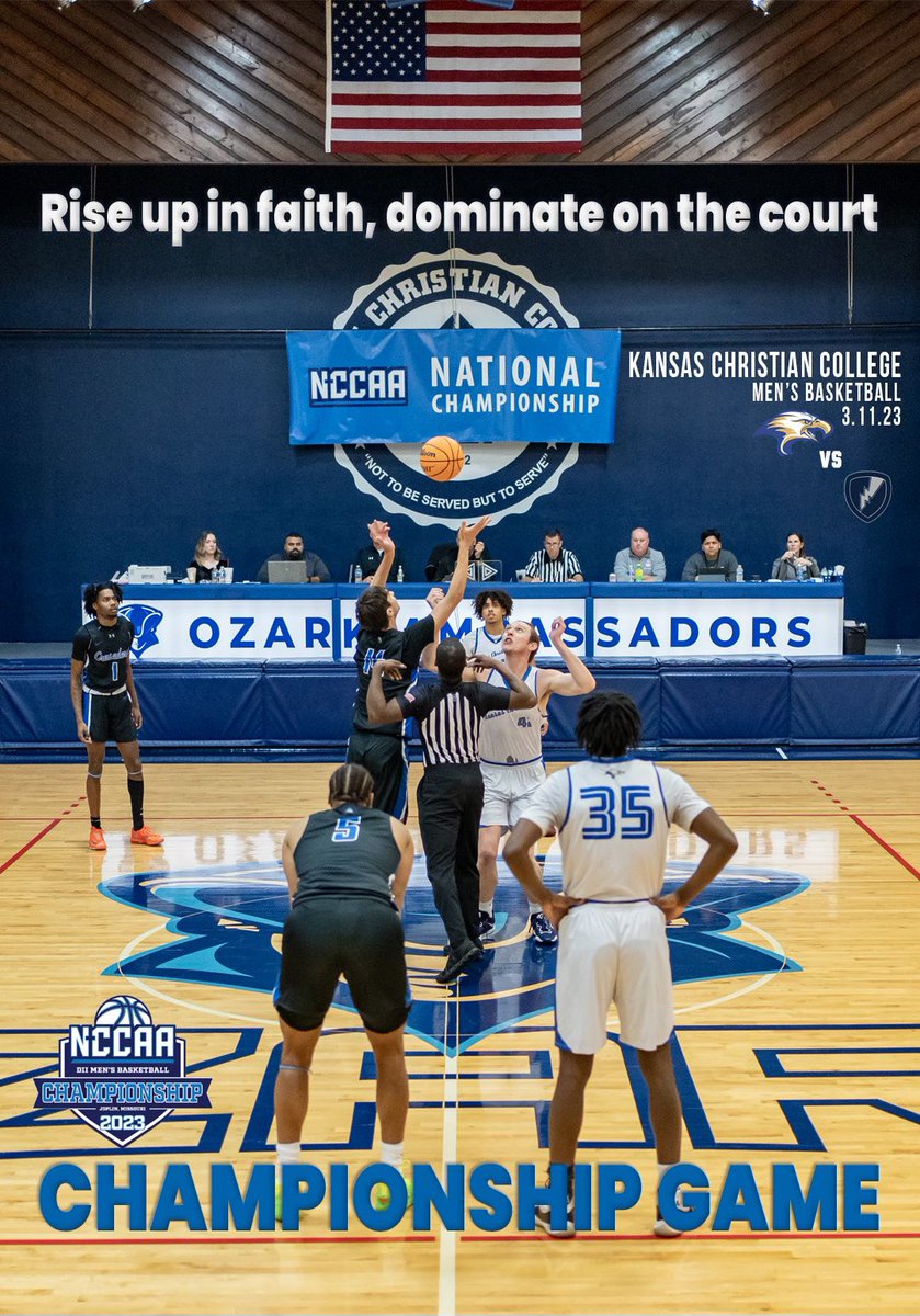 Men’s Basketball faces off with Manhattan Christian for the NCCAA Division II National Championship today at 5 pm! Go Falcons! 
Watch Live for a Fee at nccaanetwork.com