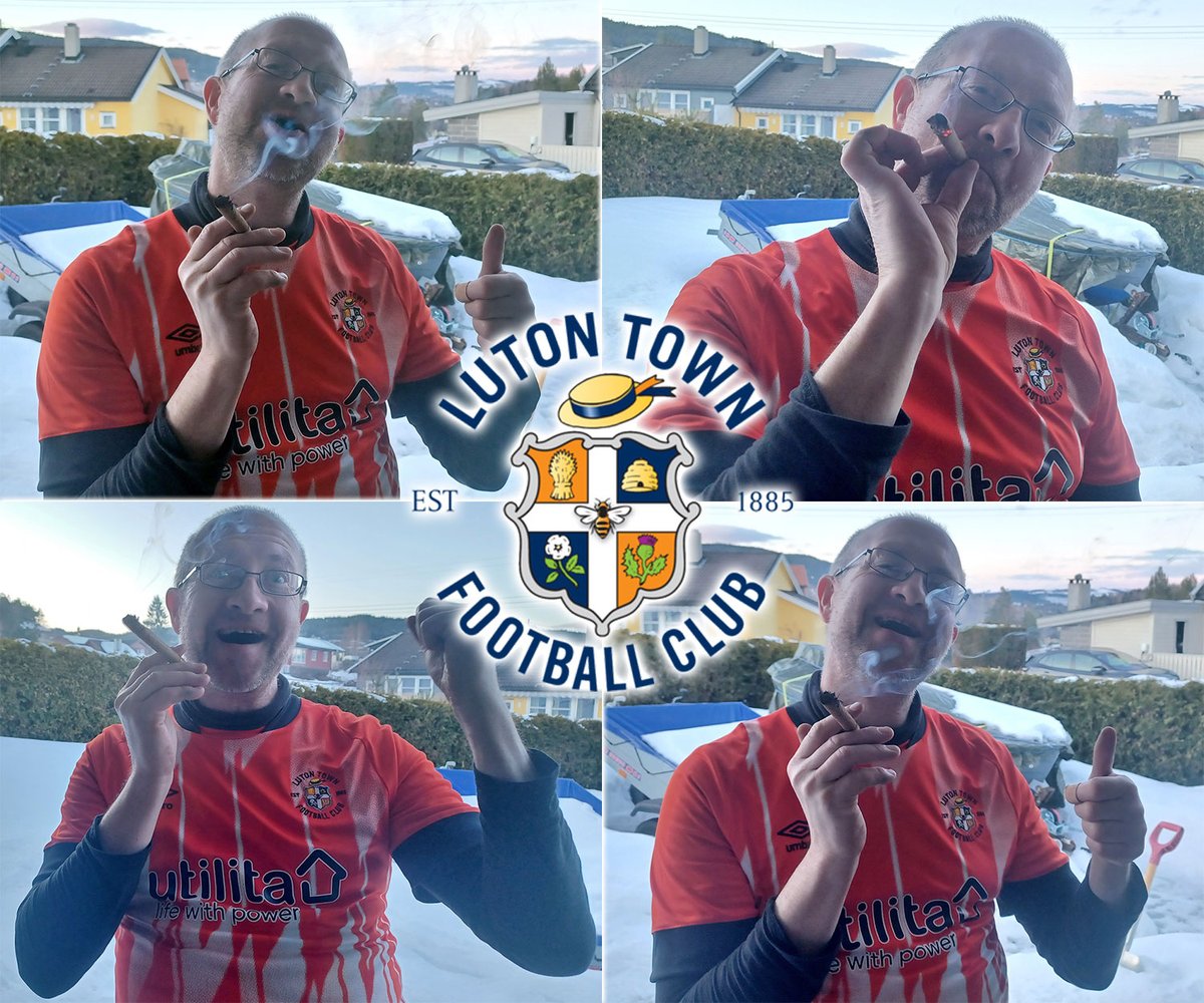 The Mighty Hatters strike again! #ThreePoints #10thAwayWin #TheHatters #LutonTownFC #ScandinavianHatters #CarltonMorris #BramallLane #SkyBetChampionship #MindThe9PointGap #CigarCelebration #COYH