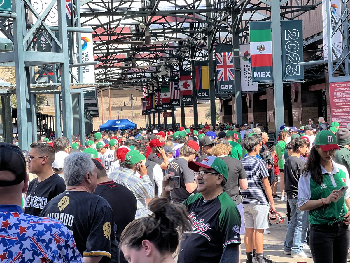 Bob Nightengale on Twitter "Fans getting ready for MexicoColombia WBC