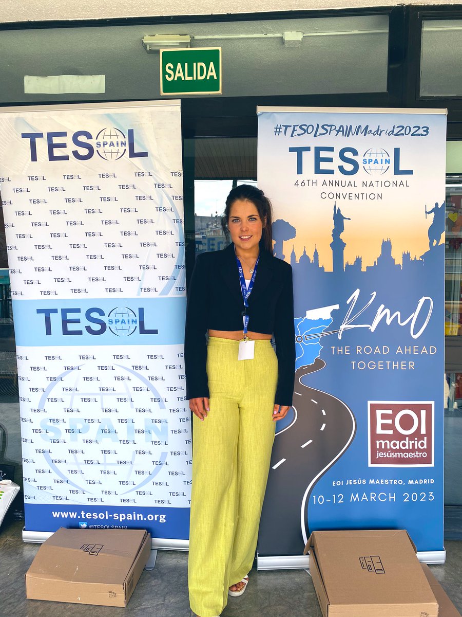 _Caitlin_Nolan_'s tweet photo. Presentation at my first international conference complete! ✅ thank you to everyone that has been part of #TESOLSPAINMadrid2023 for making this weekend truly memorable ✨ #LoveIrishResearch https://t.co/p0pCeAeAUE