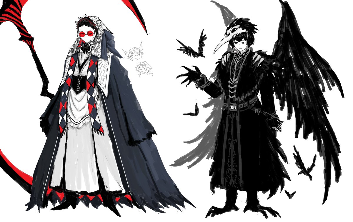 notfineart's tweet image. Limbusvania #2 
&quot;I tried to color it&quot; edition 😂