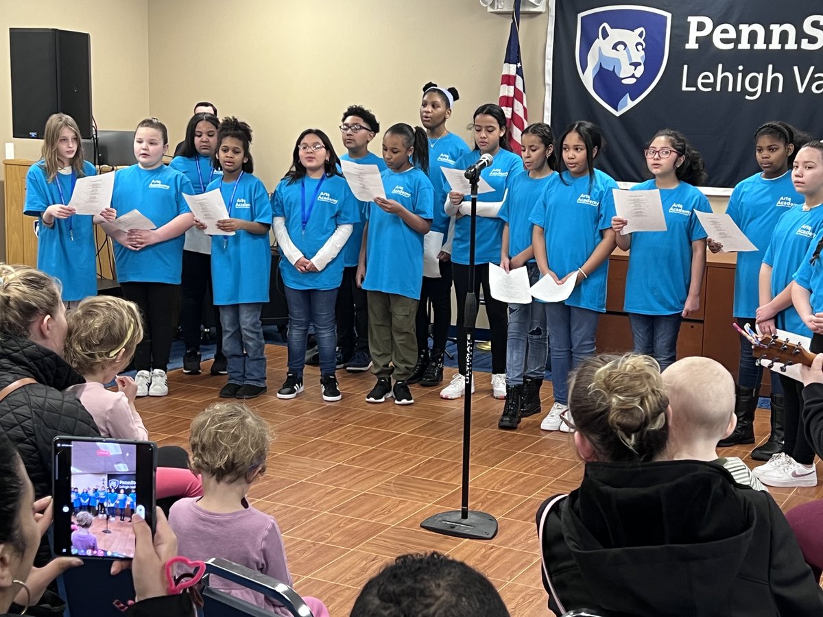 So very proud of our Select Choir performance, led by Miss Heydt, at the Young at Art Exhibition! Video to be posted soon! #charterschool #music #youngatart2023