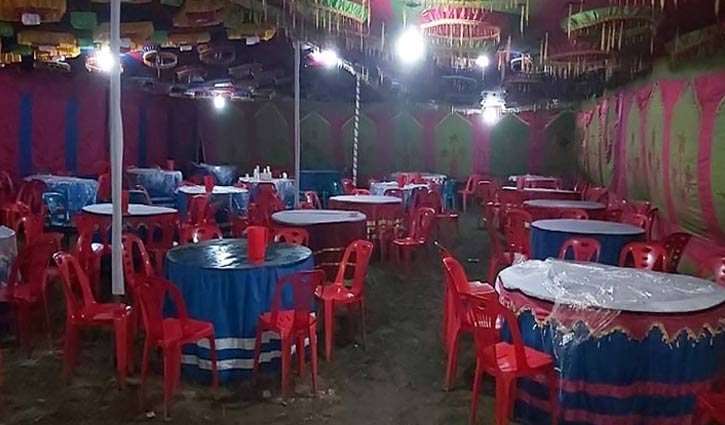বিয়ে বাড়িতে টেবিল বসিয়ে ‘হোটেল ব্যবসা’ বন্ধের দাবি