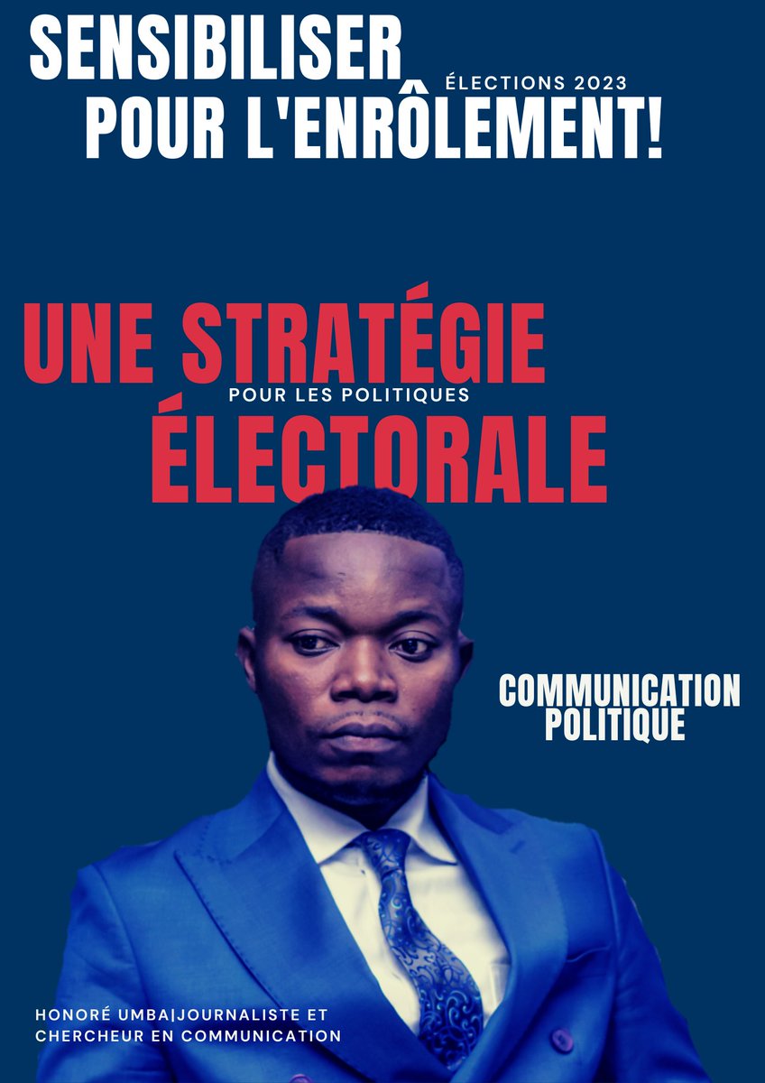 honoreumba's tweet photo. Sensibiliser pour l'enrôlement des électeurs, c'est une stratégie électorale pour les politiques. #MaCommunication #HUINFOS @megalumbala5 https://t.co/qm3zjlJoIA
