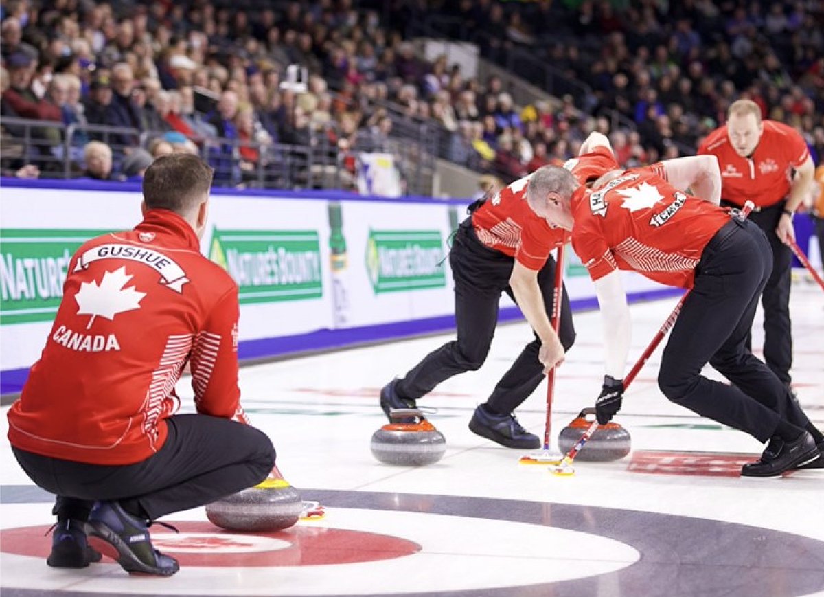 The boys just keeps rolling at the 2023 @TimHortons Brier with their first playoff win against Ontario last night! They play Manitoba tonight at 8:30pm NST. We're so proud of you, @TeamGushue! #NorthAtlanticProud #ProudSponsor #Brier2023