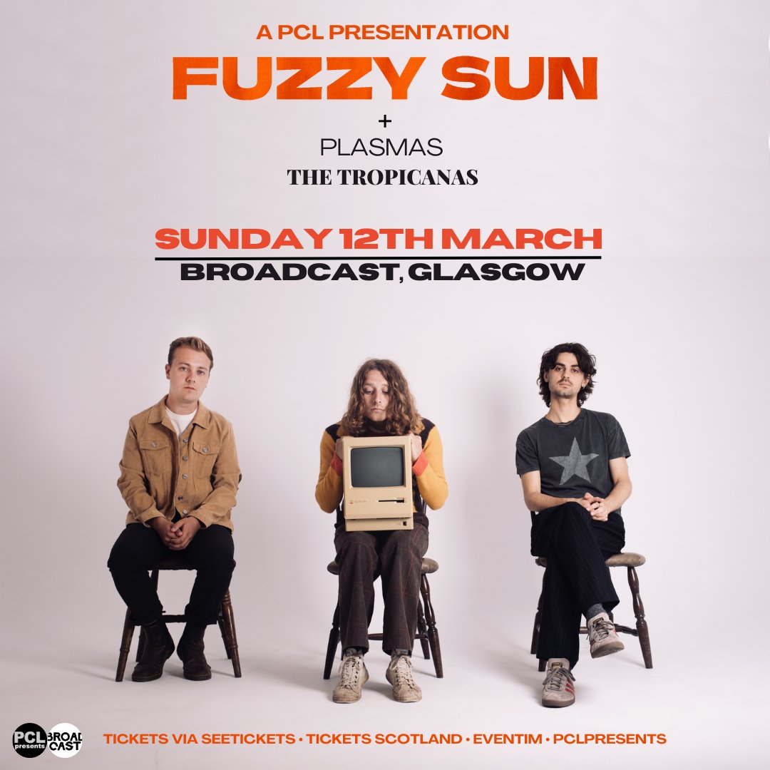 Hey Glasgow friends, We will be playing Broadcast tomorrow night supporting the amazing @FuzzySunBand 🏄‍♂️ eventim-light.com/uk/a/629f86af3… @PCLPresents