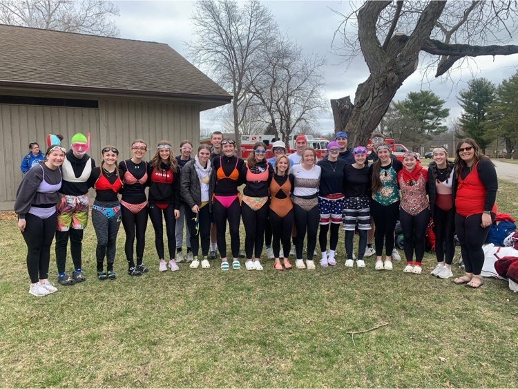 ALAHKnights's tweet photo. Our ALAH National Honor Society is taking the Polar Plunge this morning.They raised $3k for Special Olympics and are trying to win the costume contest with ugly swimwear! #Brrrrr #GoKnights https://t.co/4UWkuq9FoL
