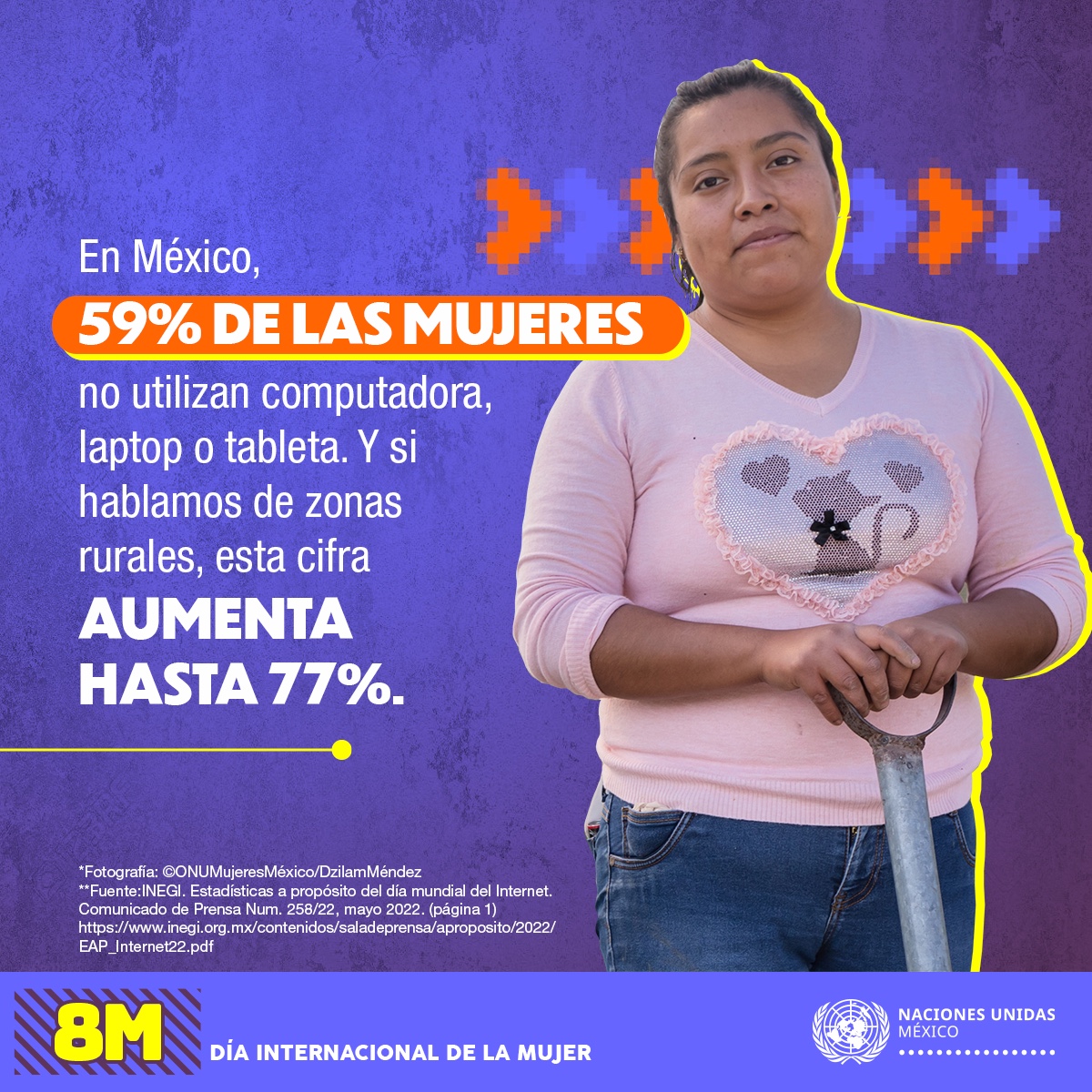 Es fundamental incluir las voces de las mujeres y las niñas en políticas, estrategias y financiamiento para la tecnología e innovación.  #8m #CerremosLaBrecha #8marzo #DíaDeLaMujer #diainternacionaldelamujer #DíaDeLasMujeres #8DeMarzo