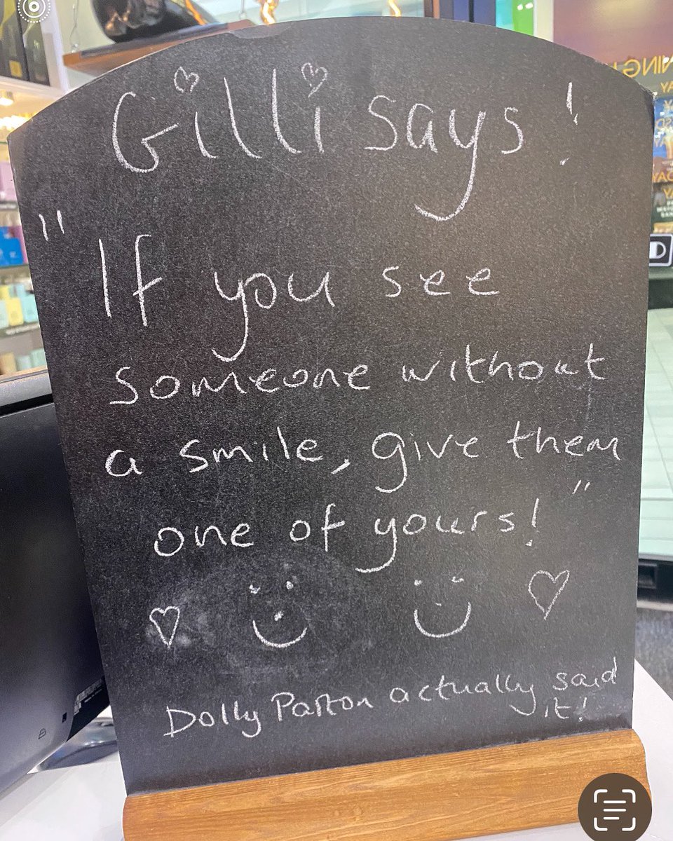 A great quote on our salon blackboard, by a wonderful client Gilli 🙏😘