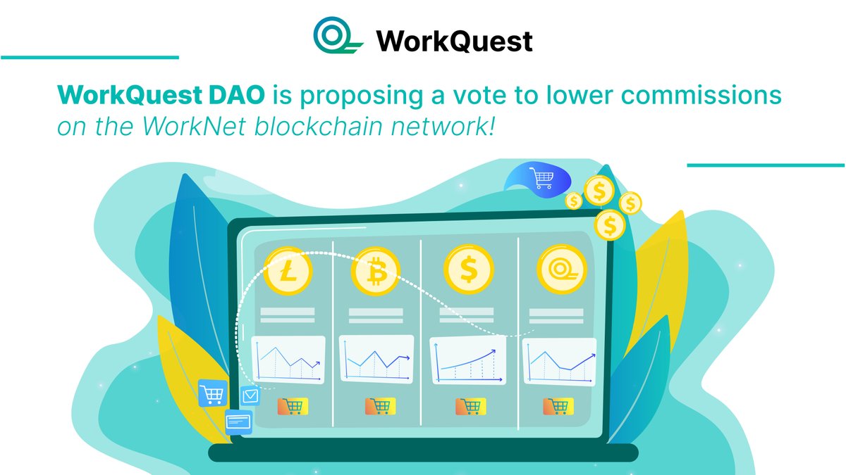 workquest_co's tweet image. 🚨CALL TO ACTION🚨 Participate in the WorkQuest DAO vote to reduce commissions on the WorkNet blockchain network and shape the future of the platform! Vote from March 11-14, 2023!
Vote 👉🏼 bit.ly/3T5fhjj
#WorkQuestDAO #WorkNet #Blockchain