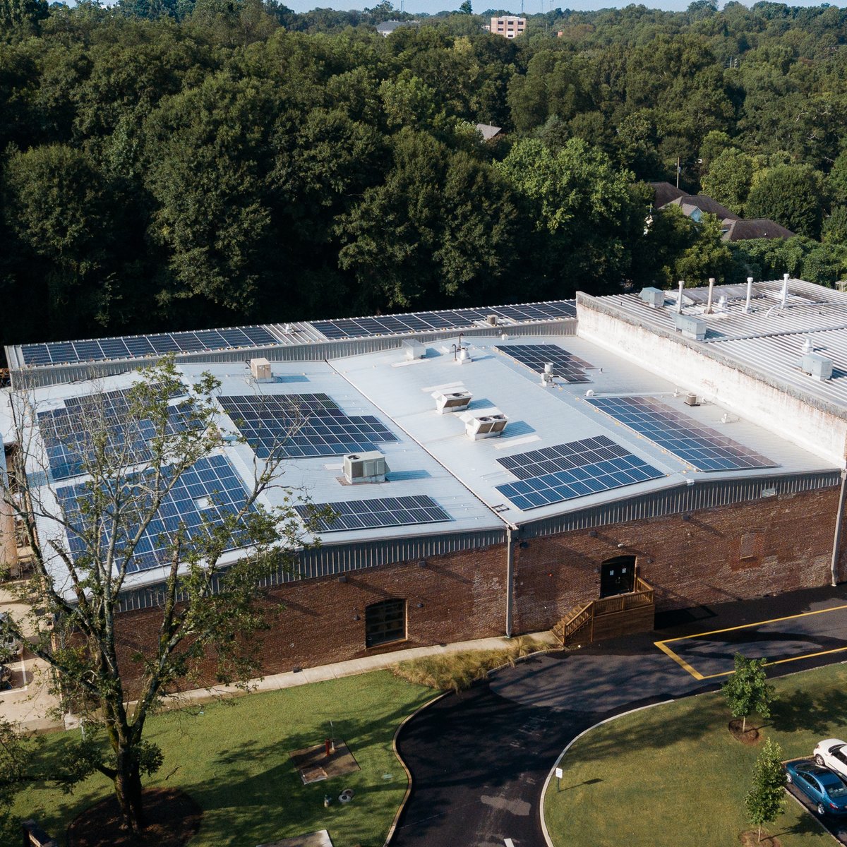 Happy Solar Appreciation Day 🌞 Our friends at @GeorgiaPower presented us with a trophy in celebration of CCBC's ongoing commitment to renewable energy. DYK the panels at our Taproom and Southern Mill locations provide ~20% of our total electrical consumption per year?