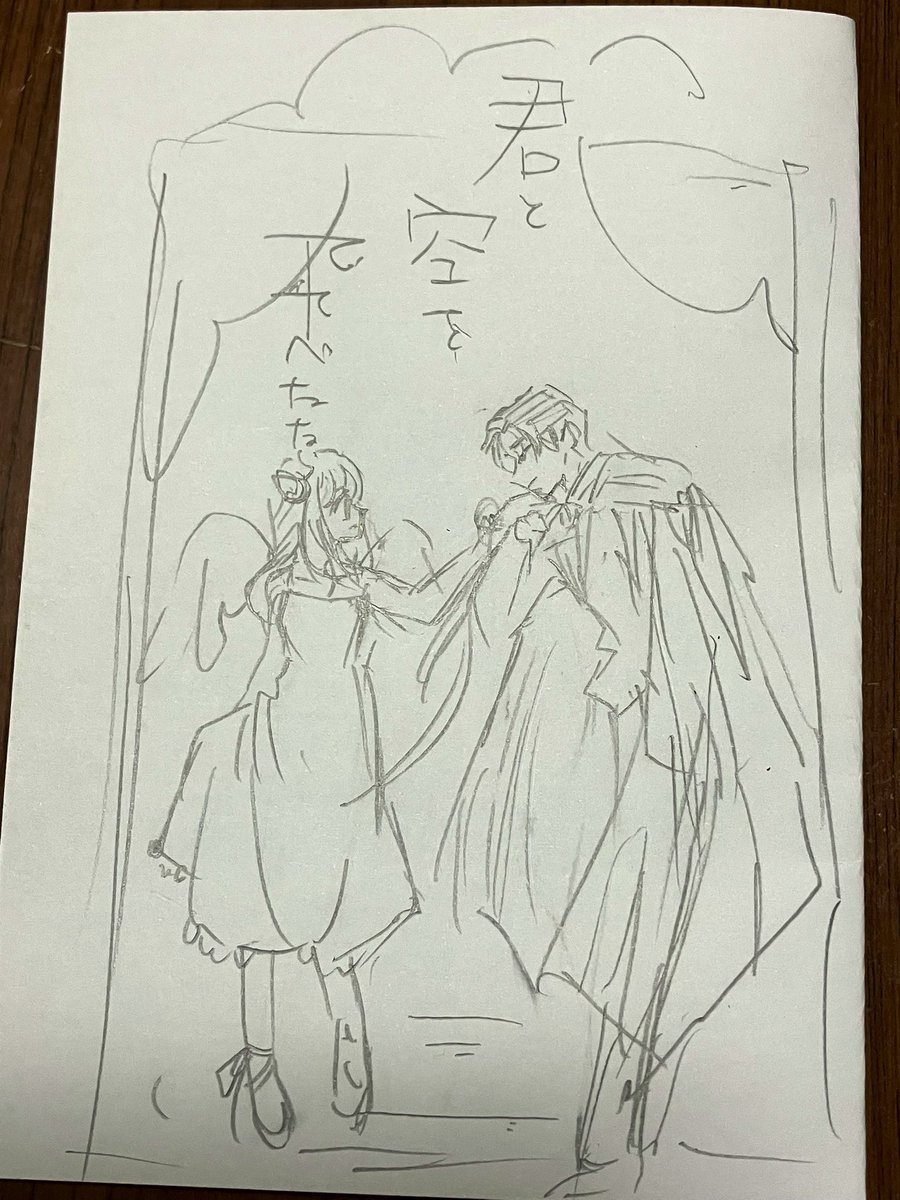 同時進行ダミアニャ📖
『君と空を飛べたなら』
A5/全32p/大人になっても変わらずわちゃわちゃやってる2人の関係が少し変化する話/R15 