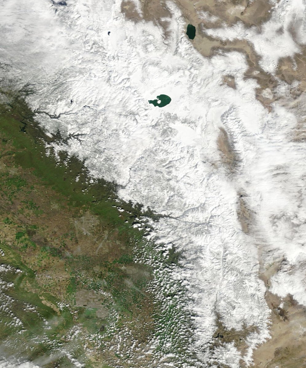 The Southern Sierra Nevada now officially has its largest snowpack in recorded history, passing 1982-1983.

The snowpack is a staggering 244% of the peak snowpack average.